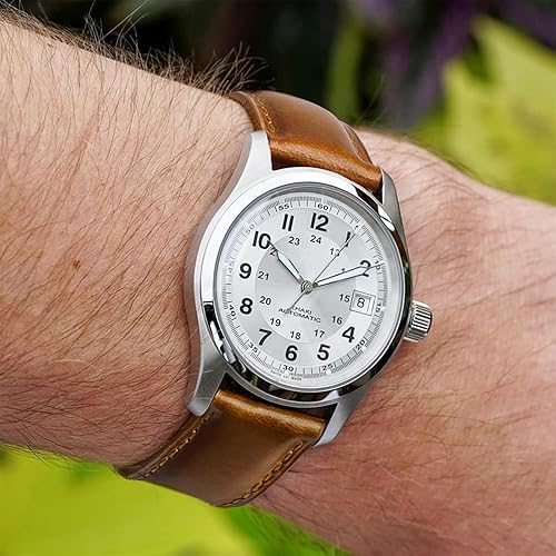 Miniatura 3 de Ritche - Correa de reloj de cuero de liberación rápida, 18, 19, 20, 21, 22, 23 y 24mm