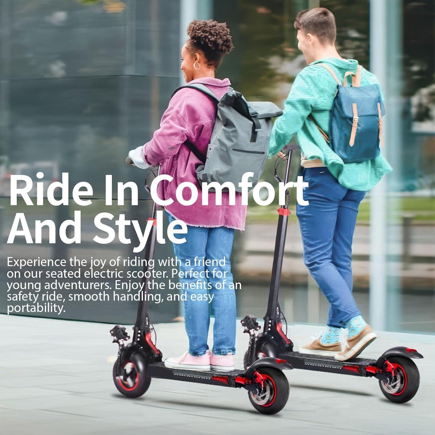 Trottinette Électrique Adulte 800W, Autonomie 40-45KM Batterie 48V 15Ah Trotinette Electrique Pliante Portable, Roues 10" Tout Terrain Double Suspension Frein à Disque Double Escooter