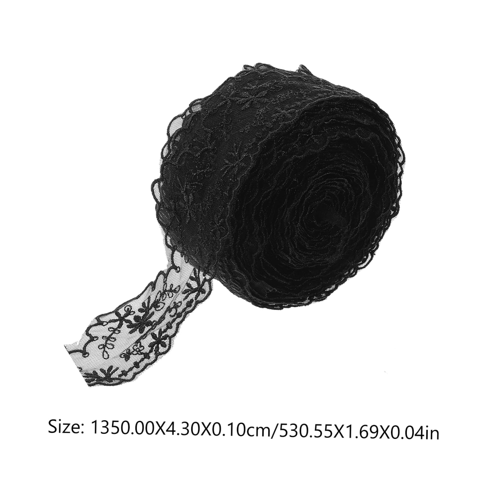 NUOBESTY 4rollos Encaje De Decorativo Para Manualidades De Encaje De Yardas Para Vestidos Cortinas y Decoraciones De Fiesta