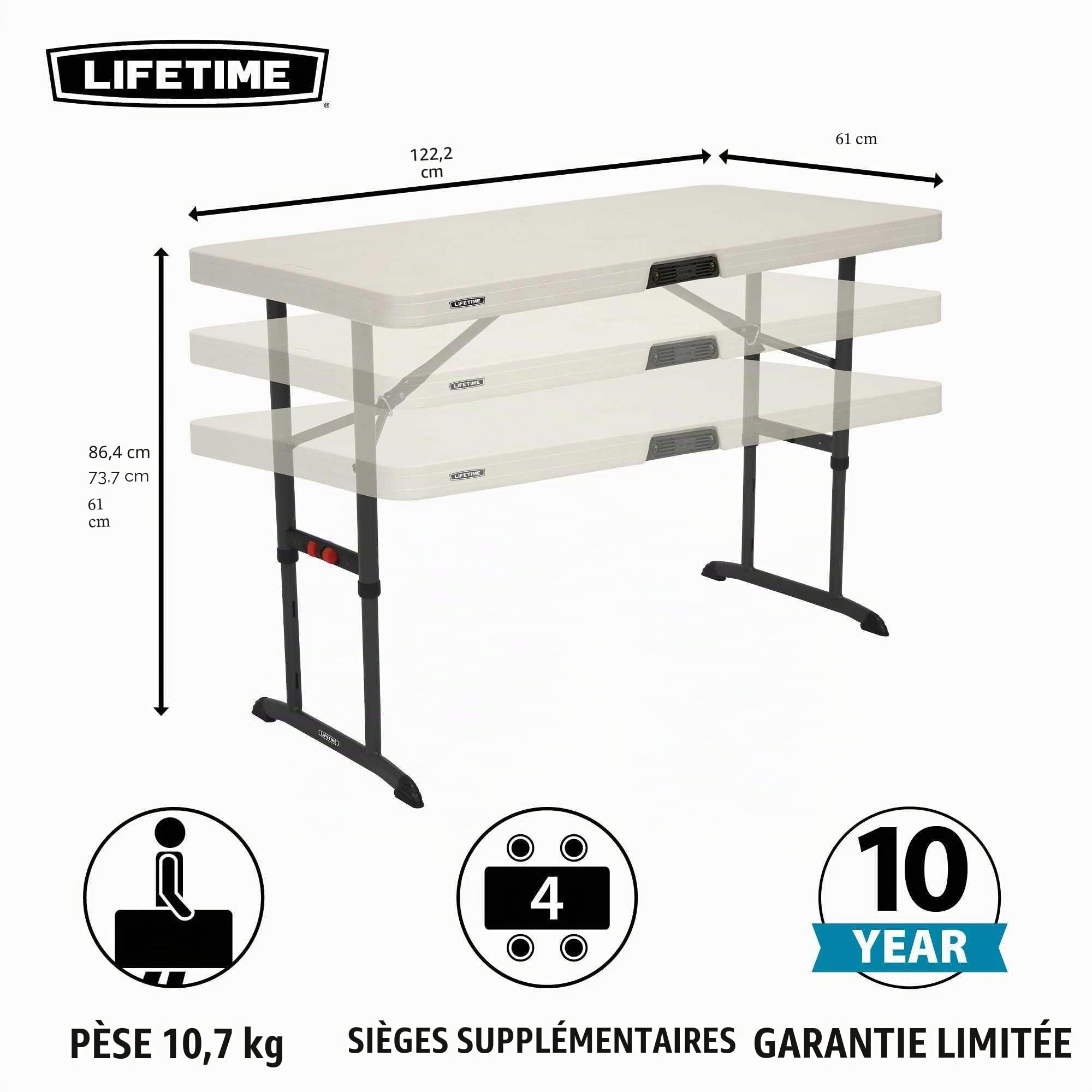 Lifetime Table Pliante Standard
