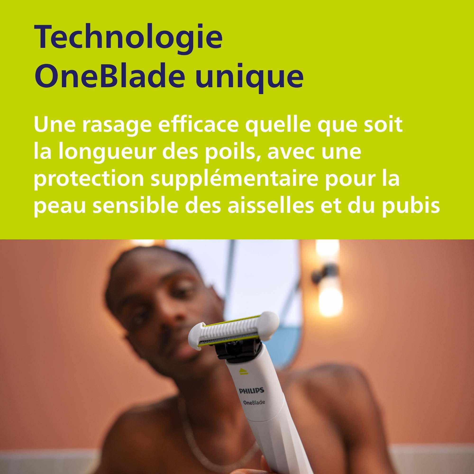 Philips OneBlade Intimate rasage intime QP1924/30 protection cutanée supplémentaire