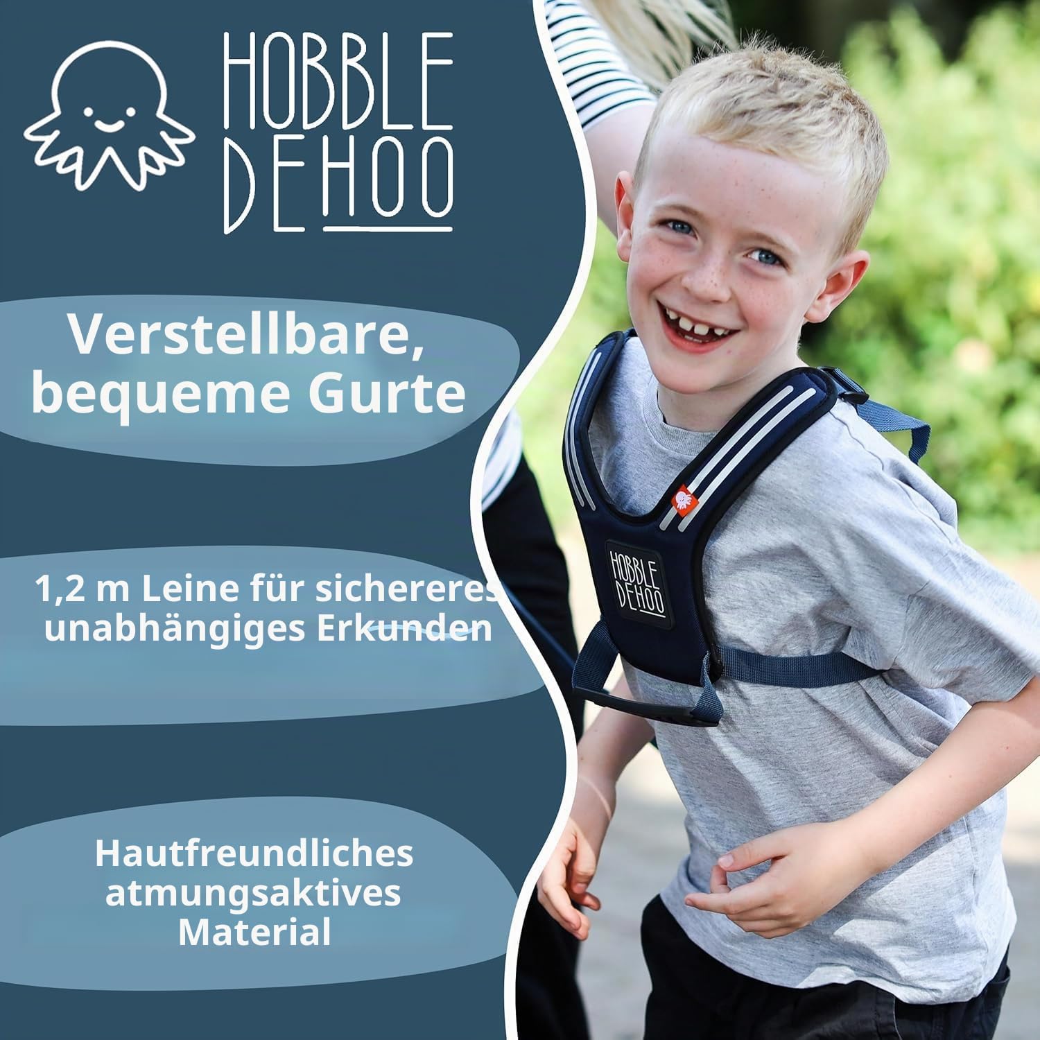 Hobbledehoo Active Kindergeschirr, sorgt für Sicherheit im Alltag und unterstützt das Sensibilisieren von Autismus, für Kleinkinder und Kinder im Alter von 2–7 Jahren