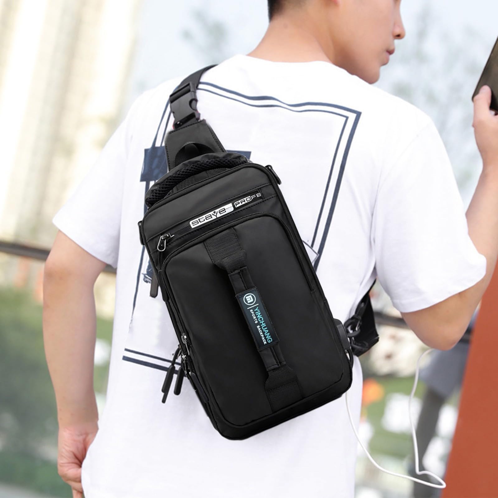 Dudietry Lightweight Sling Bag - Waterproof Crossbody Backpack For Hiking, Travel & Daily Use - View #7