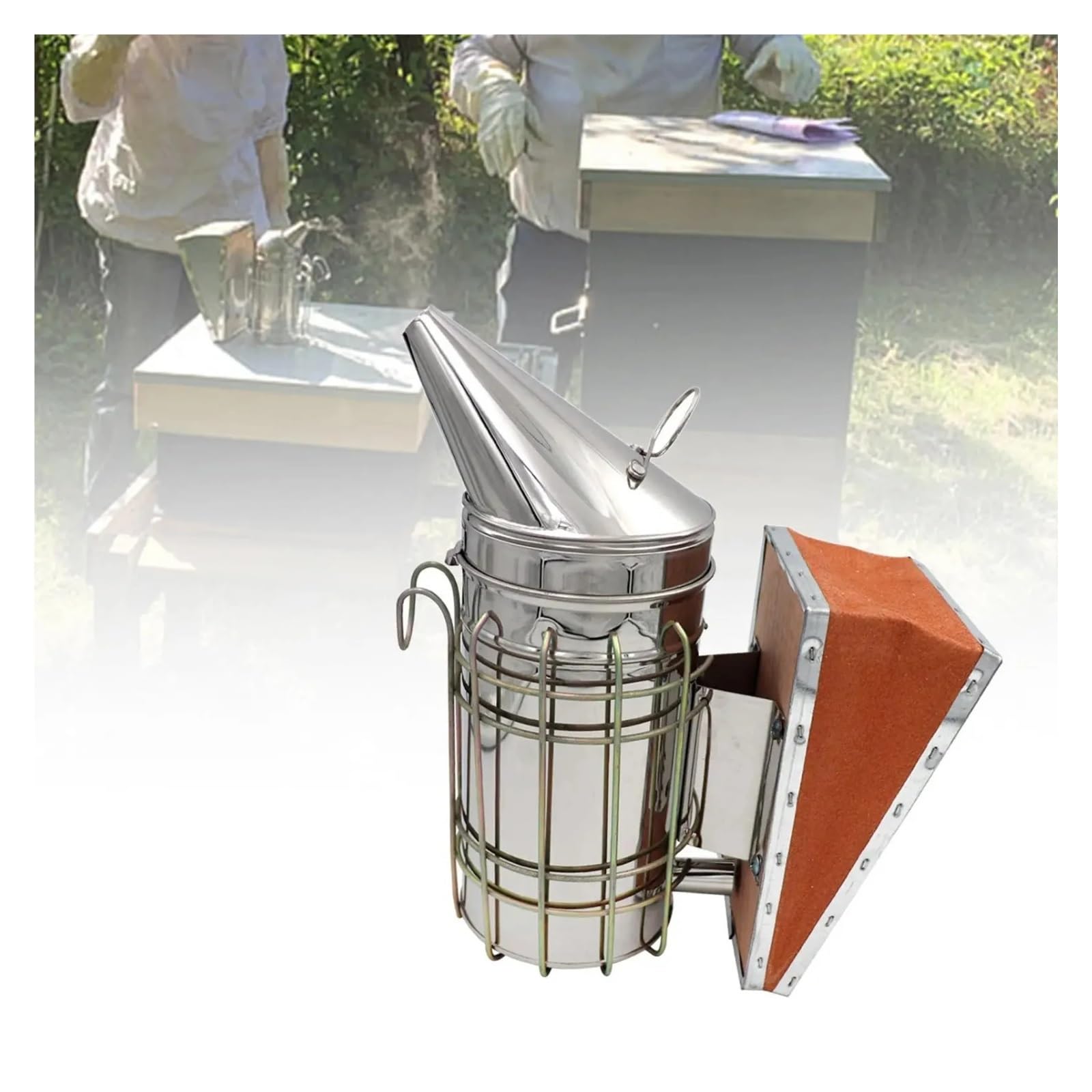 Pulverizador De Apicultura, Ahumador De Abejas Con Calor, Suministros Manuales, Acero Inoxidable Herramientas Necesarias Apicultura