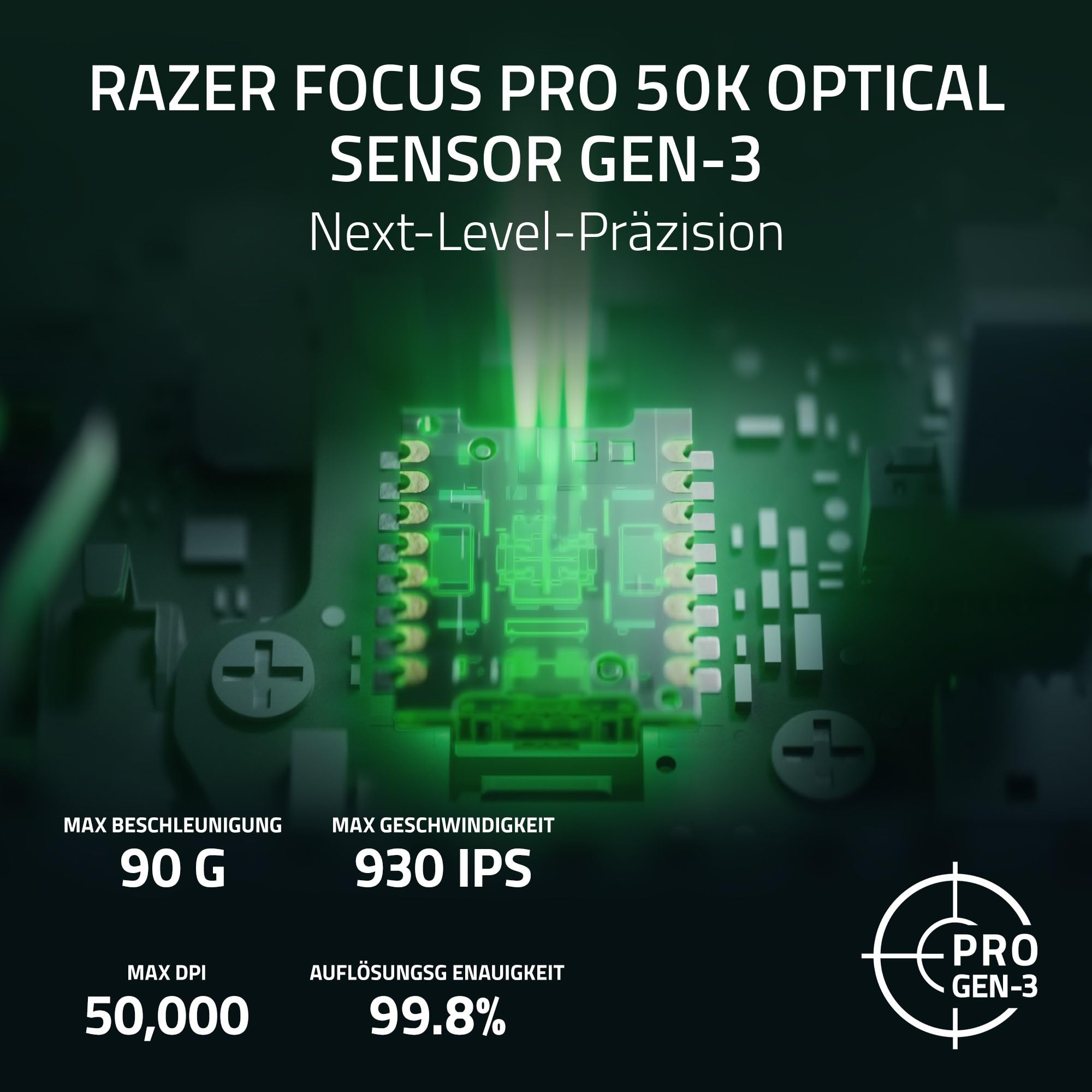 Razer Naga V3 Pro - Kabellose MMO-Gaming-Maus mit austauschbaren Seitenteilen (HyperScroll Tilt Wheel Gen-2, Optical Mouse Switches Gen-4, Focus Pro 50K Optical Sensor Gen-3, HyperSpeed Wireless)