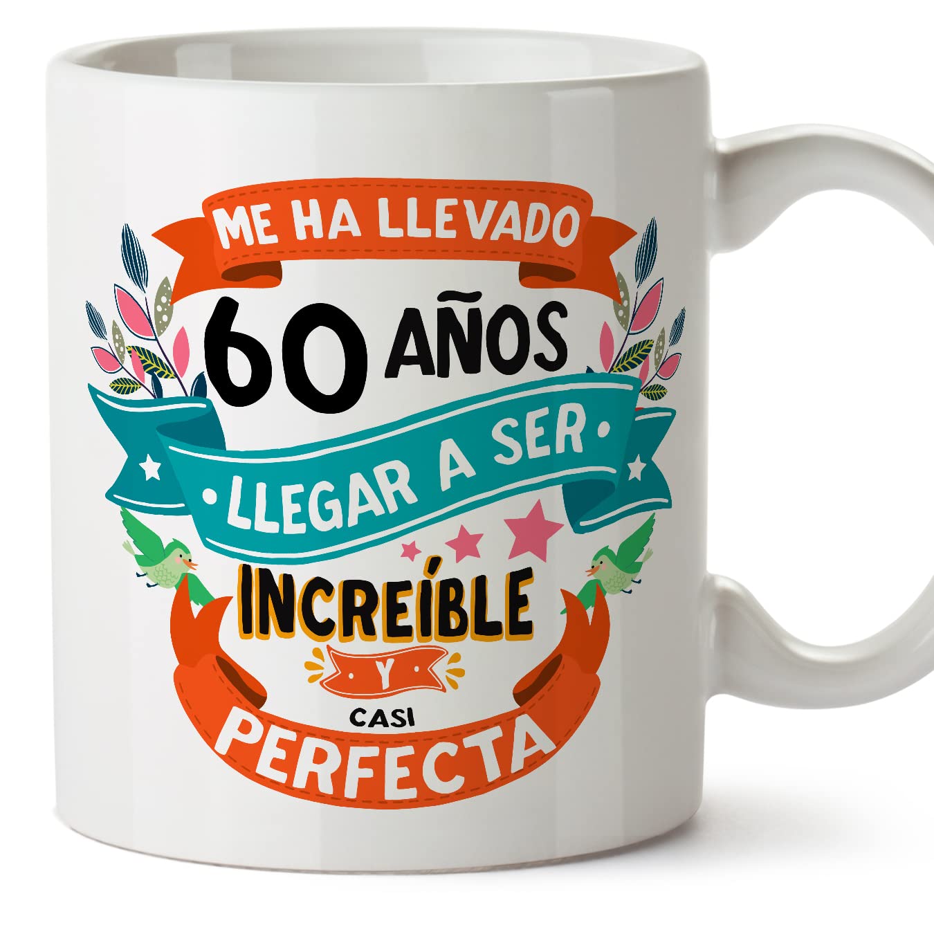 MUGFFINS Taza 80 Cumpleaños - "Me ha llevado 80 años llegar a ser increíble y casi perfecto - Regalos Desayuno Feliz Cumpleaños — view 165