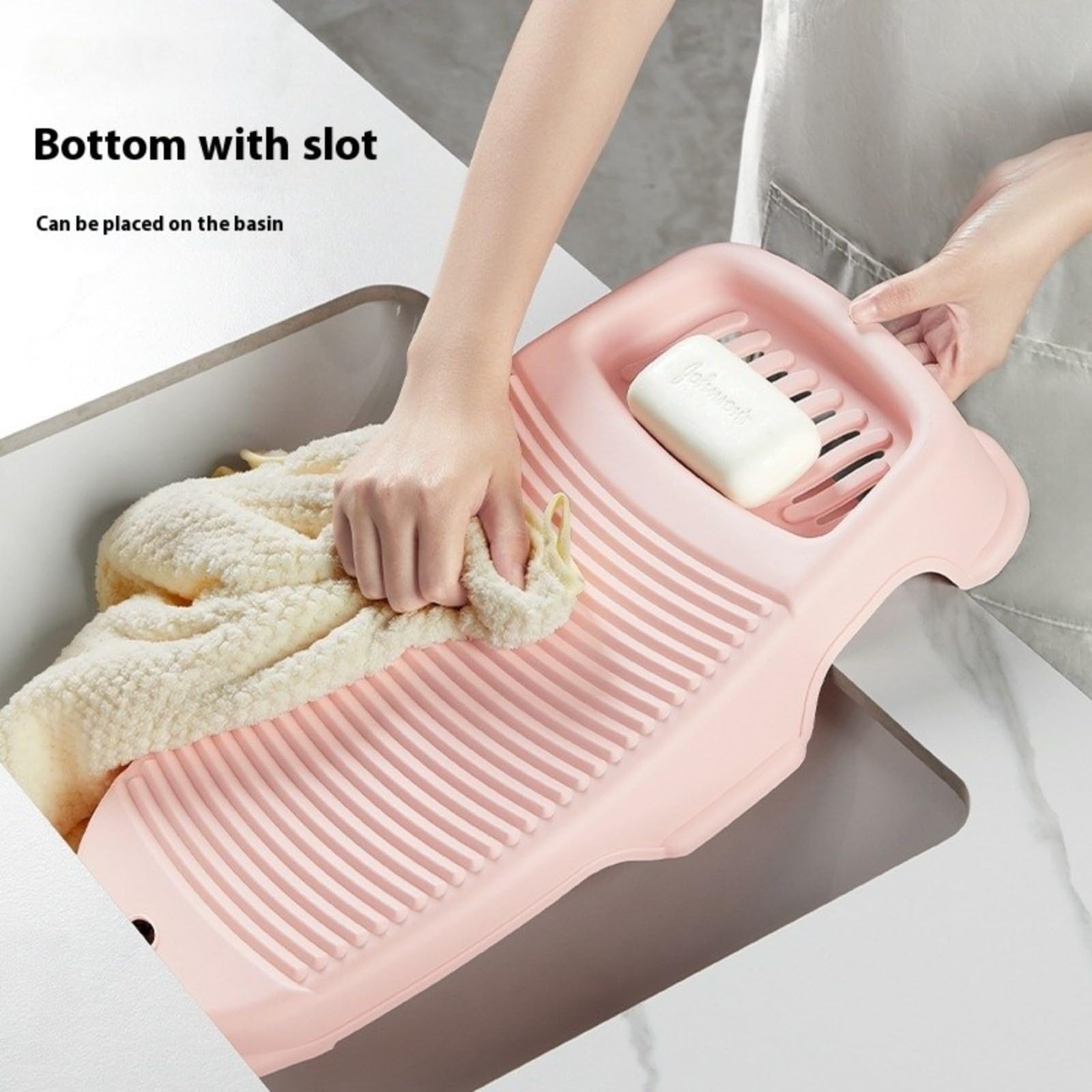 Tabla de Lavar Plástica Antideslizante para Ropa Pequeña Lavadero Grueso y Duradero para Uso Doméstico Accesorios de Lavandería Eficientes,tabla de lavar ropa a mano
