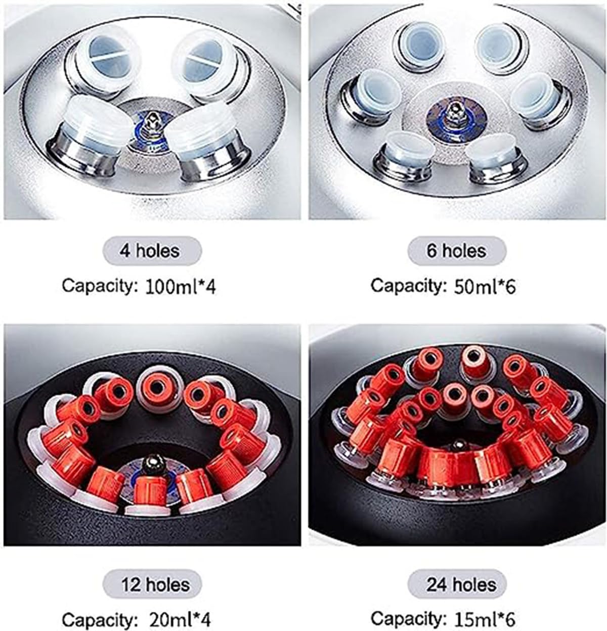Centrifuga da laboratorio con display digitale del timer, estrattore ad alta velocità per provette per raccolta del sangue, uso professionale