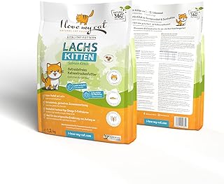 I love my cat Grain-Free Dry Kitten Food with Salmon Kitten Food with Easily Digestible Omega 3 Rich Formula Supports Healthy Growth Skin and Coat product image