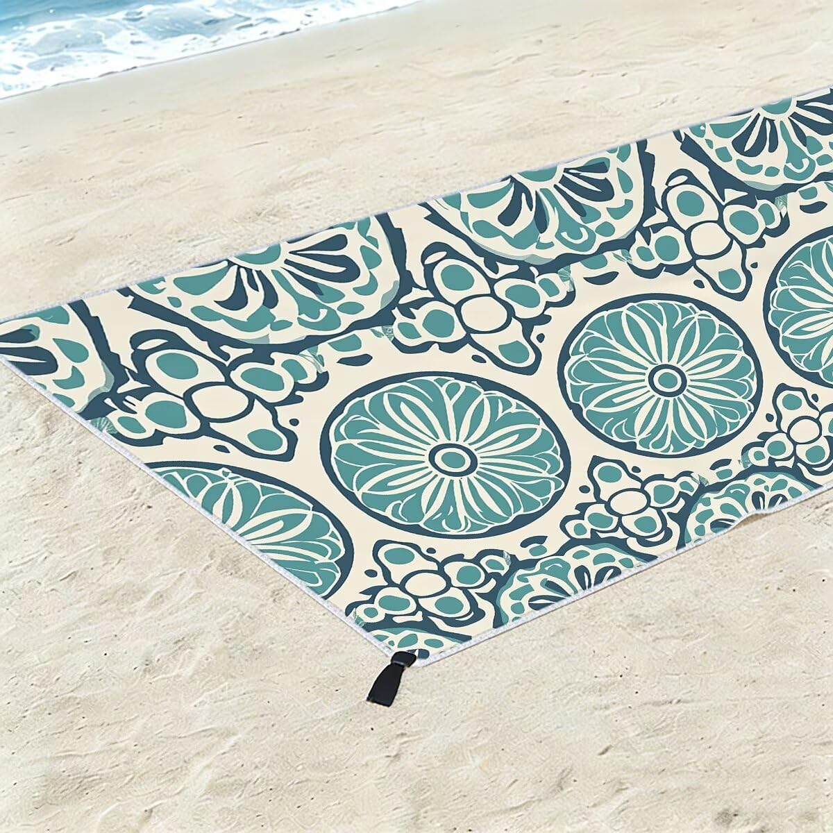 Telo Mare Microfibra, Telo Mare Grande 90x200cm 2 Pezzi, Asciugamano Palestra Donna Asciugatura Rapida, Antisabbia Asciugamano Microfibra, Leggero Asciugamani Palestra per Regalo (Astratto) -4038