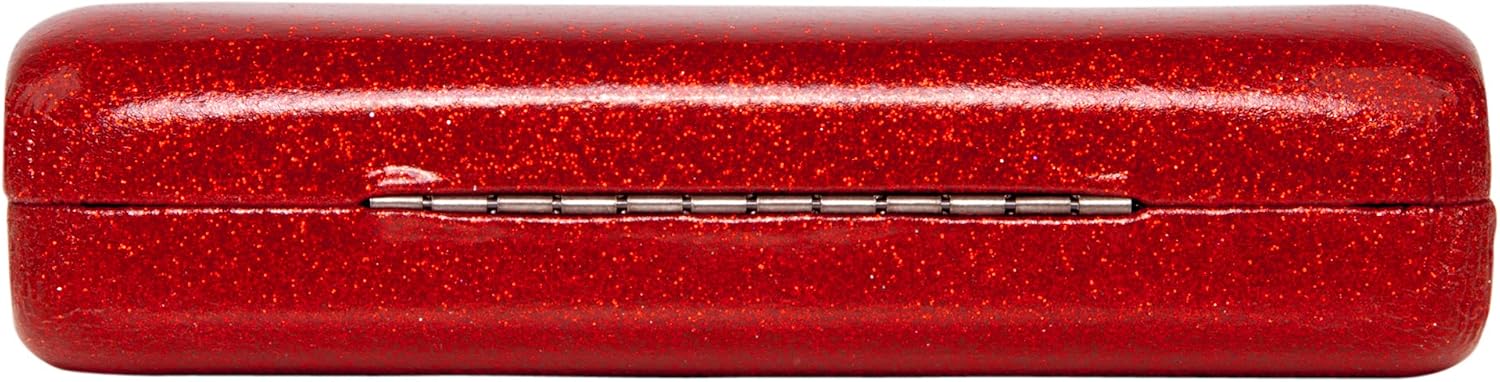 SPUNKYsoul Eye Glasses Case Girl Sparkle Smooth Glitter Hard Shell Eyeglass for Women