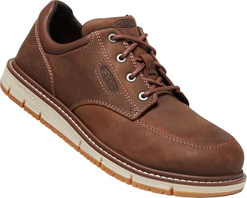 KEEN Utility Zapatos de trabajo de cuña industrial San José Oxford con punta baja de aleación para hombre