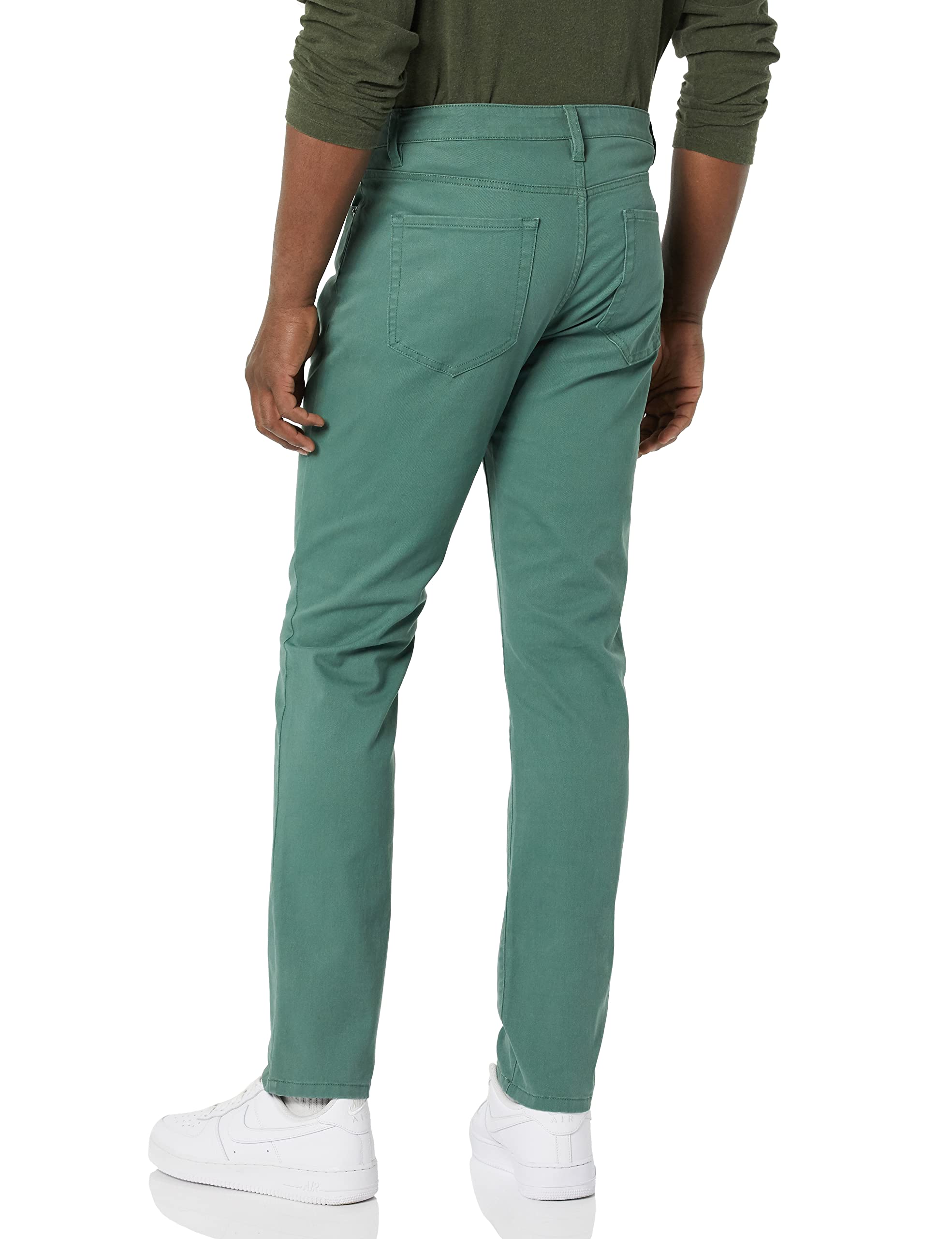 Snapklik.com : Essentials Mens Slim-Fit 5-Pocket Stretch Twill Pant