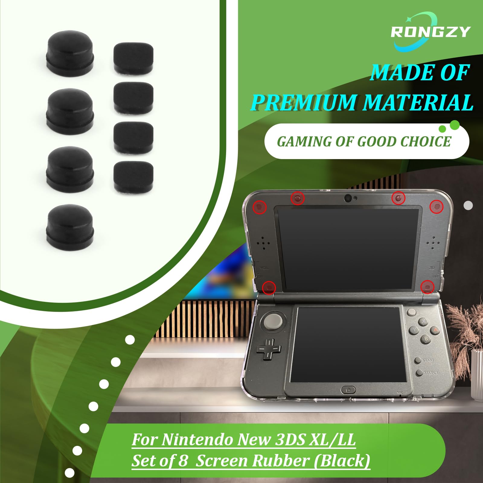 RongZy Funda Protectora para Nintendo New 3DS XL/LL Transparente Carcasa Claro Cristal Duro Caso Cubierta Shell para Nintendo New 3DS XL/LL Juegos Accesorios — view 4