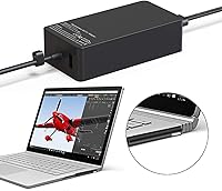 Vista 4 de Surface Book - Adaptador de corriente para Surface Book 3 Book 2 Book Surface Pro 3 Pro 4 Pro 5 Pro 6 Pro 7 Pro X Surface Laptop y Surface Go