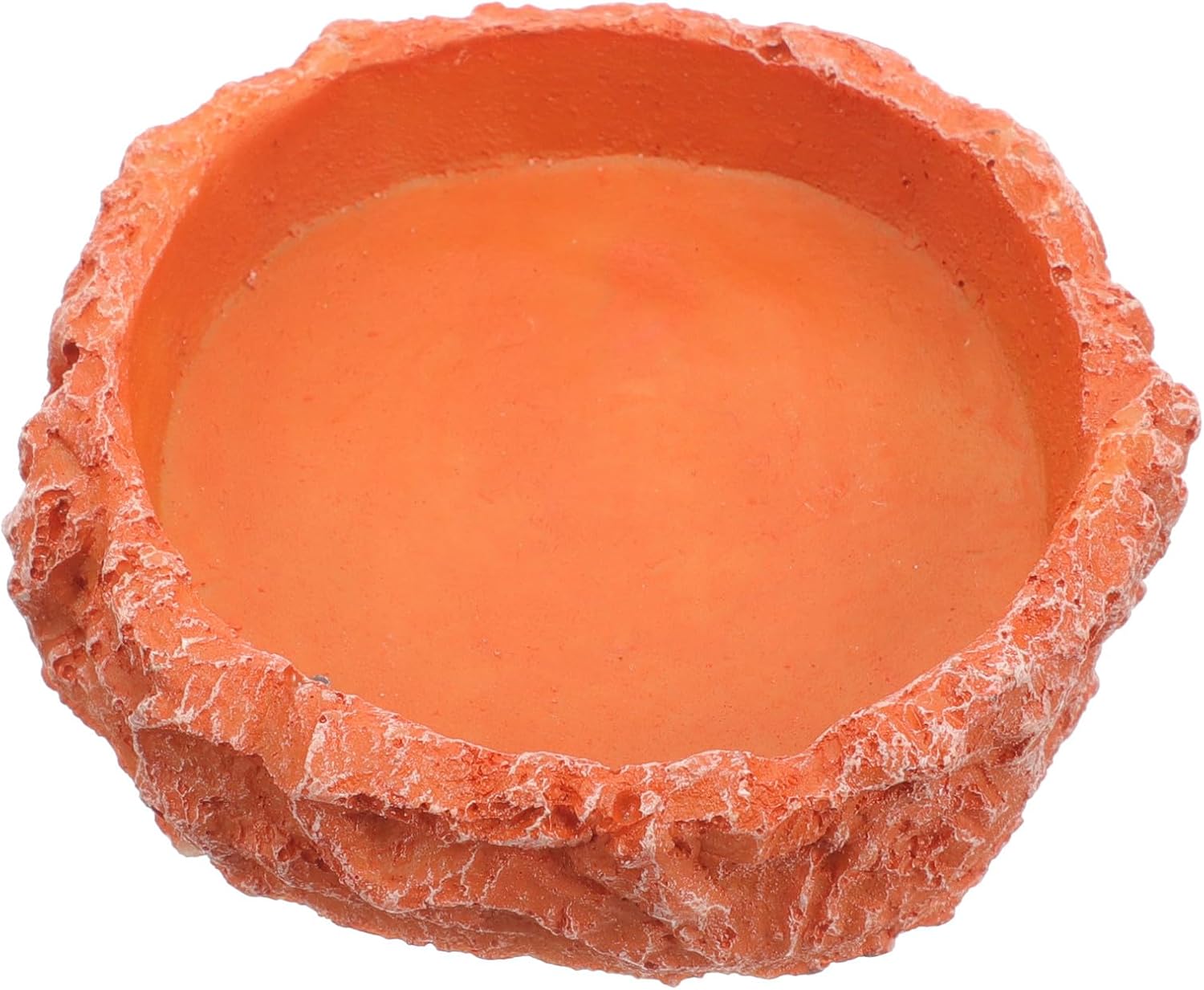Reptile Food Bowl and Water Dish, Red Sturdy Plastic Terrarium Feeding Bowl for Tortoise, Gecko, Lizard, and Frog, Pet Feeding Dish for Crawlers and Amphibians