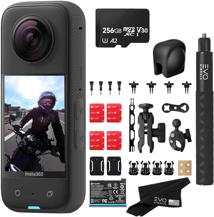 Amazon.com : Insta360 X3 Motorcycle Bundle- Waterproof 360 Action