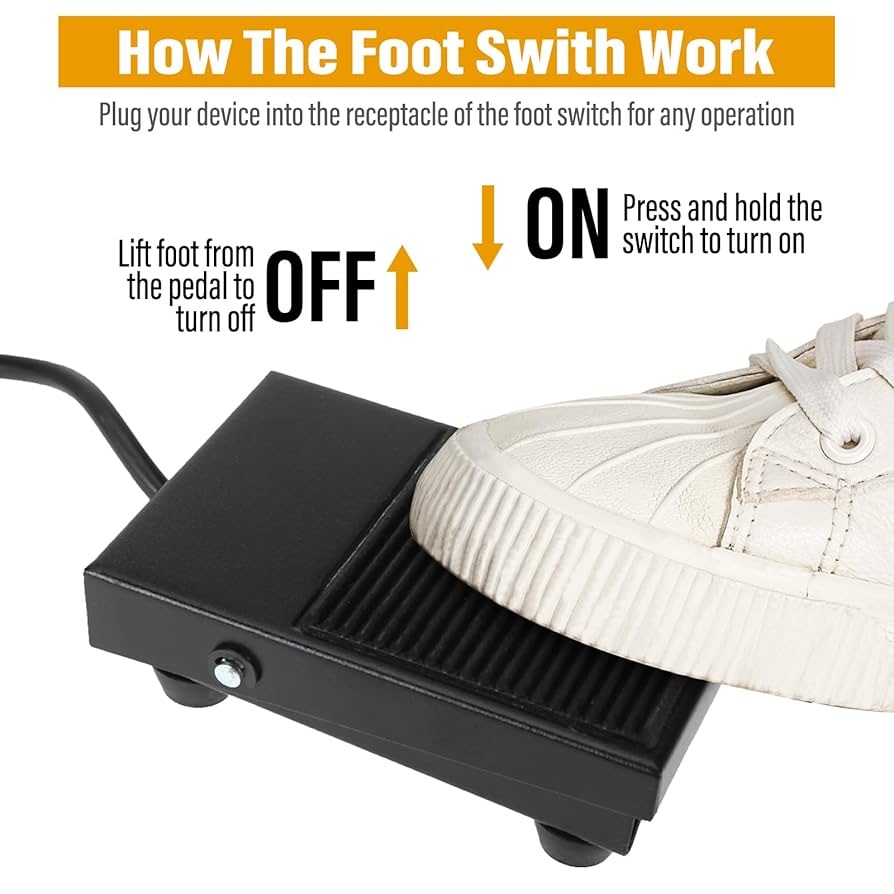 【新品】Switch Vol.23No.2(2005February) NORJIN 2 Pack Foot Switch, 10A 250VAC Nonslip Momentary Foot