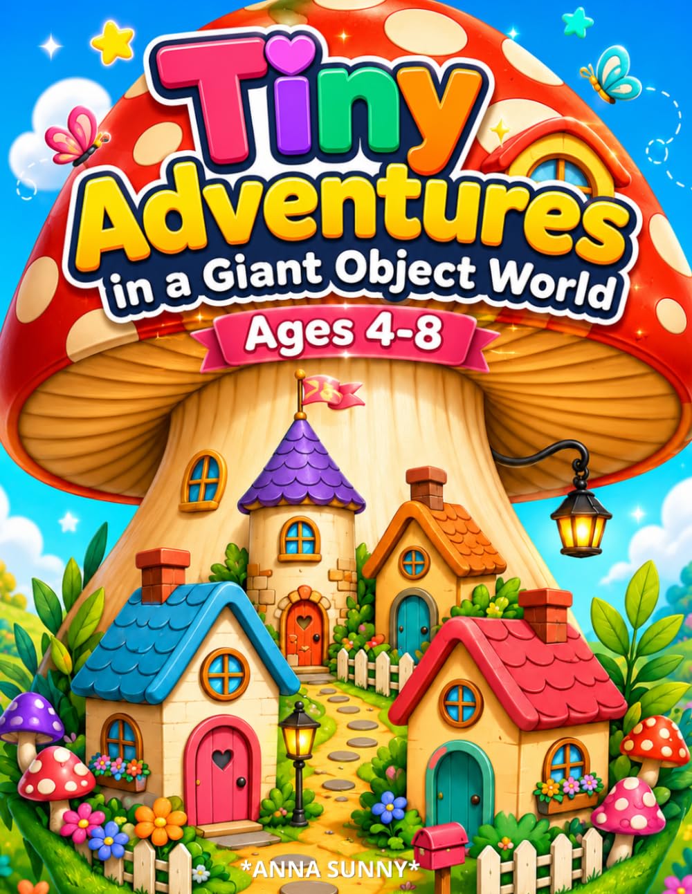 Tiny Adventures in a Giant Object World Coloring Book for Kids Ages 4–8: Fun Coloring Pages Featuring Giant Objects, Imaginative Play, and Fantasy Adventures