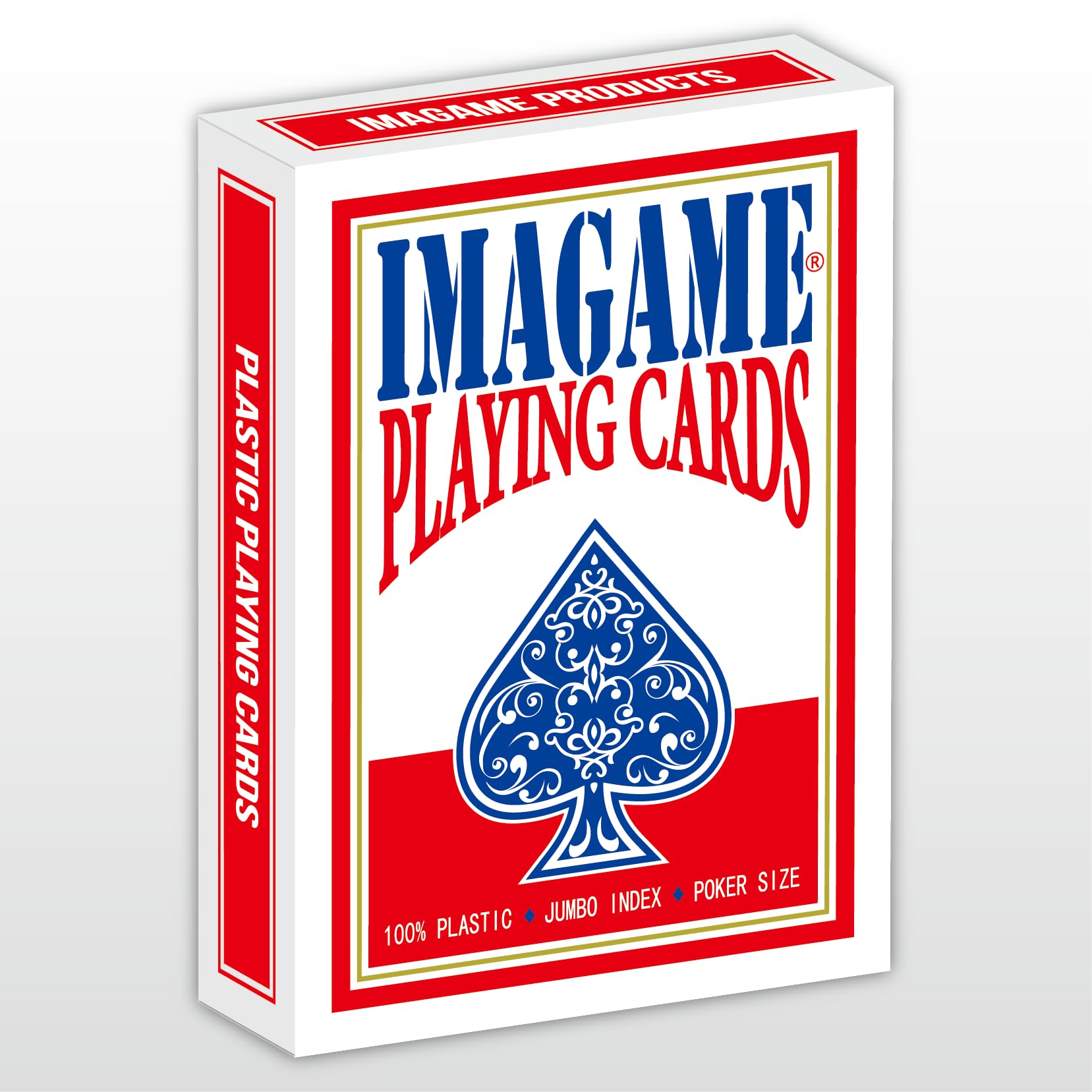 Amazon.com: IMAGAME Plastic Playing Cards, Real Poker Size, Casino