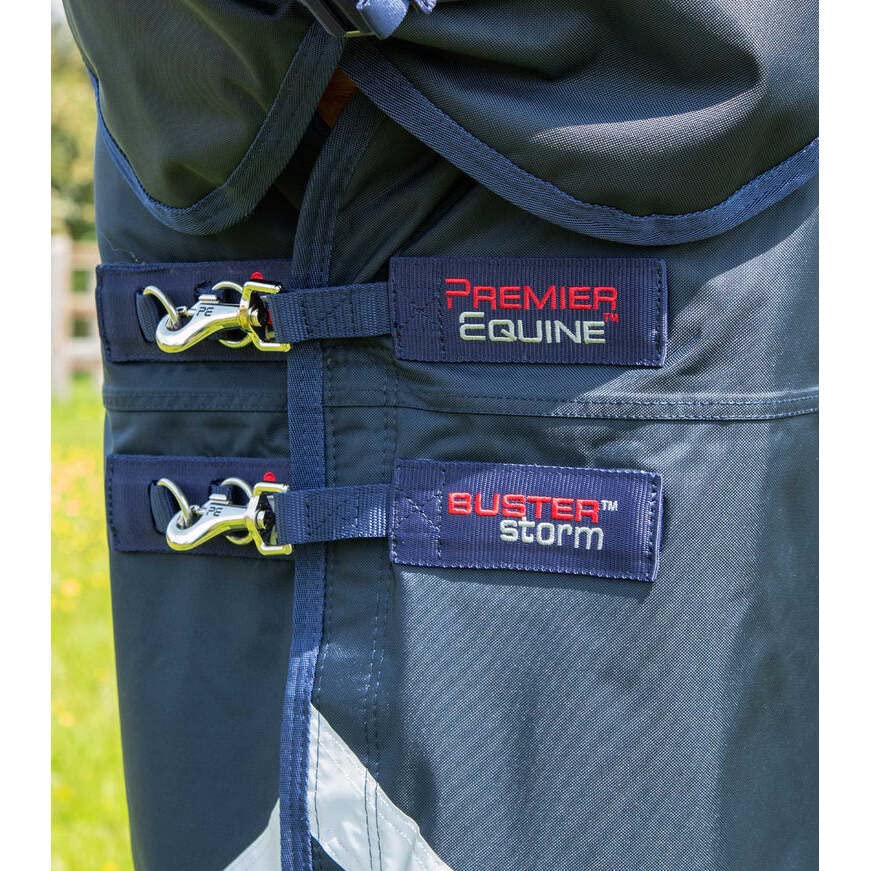 Coperta impermeabile per cavalli con copricollo Premier Equine Buster Storm Classic 90 g