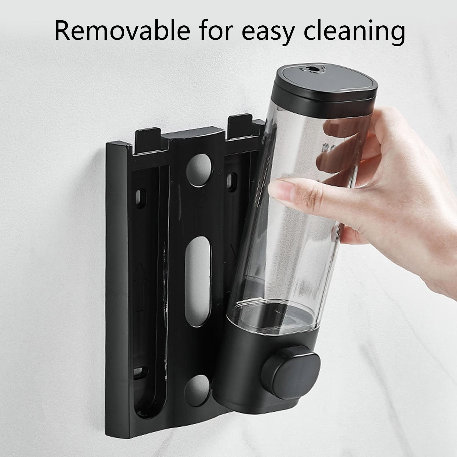 Dispensador de jabón Manual de 300 ml Dispensador de jabón de Prensa Manual montado en la Pared para Platos Loción líquida Gel de Ducha Cámara de champú de líquido para baño