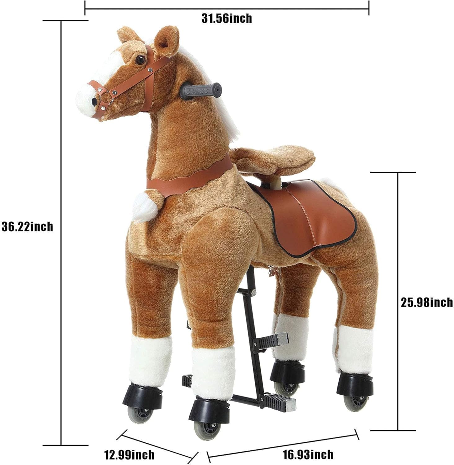 Amazon.co.jp: PONYEEHAW 乗る馬のおもちゃ 子供用 乗馬玩具 6~14歳 