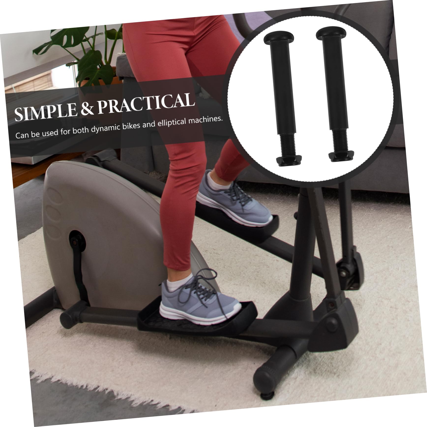 Ersatz Pedalbolzen Für Ellipsentrainer Stabile Stahl Pedalachsen Einsetzbar Kompatibel Mit Fitnessgeräten Installieren