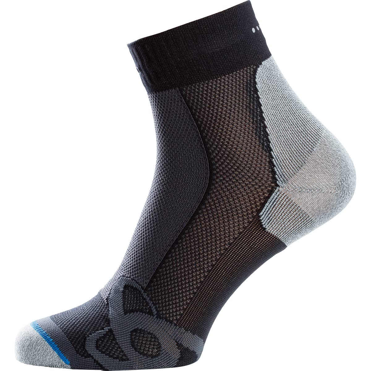 Odlo Unisex Socks LIGHT, black - grey melange, 45-47