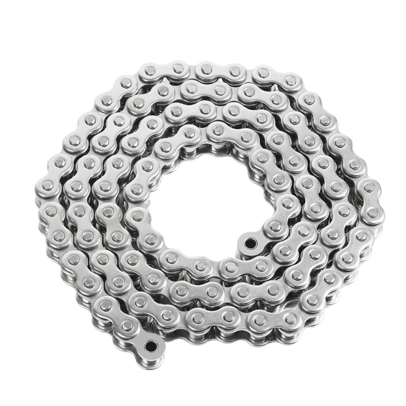 Rollenkette Aus Kohlenstoffstahl 1 Stück 304 Edelstahl Simplex-Rollenkette,524 m 06B-1 08B-1 10A-1 12A-1 16A-1 20A-1 Einreihige Antriebskette for die Übertragung(20A-1-48L(1.524m))