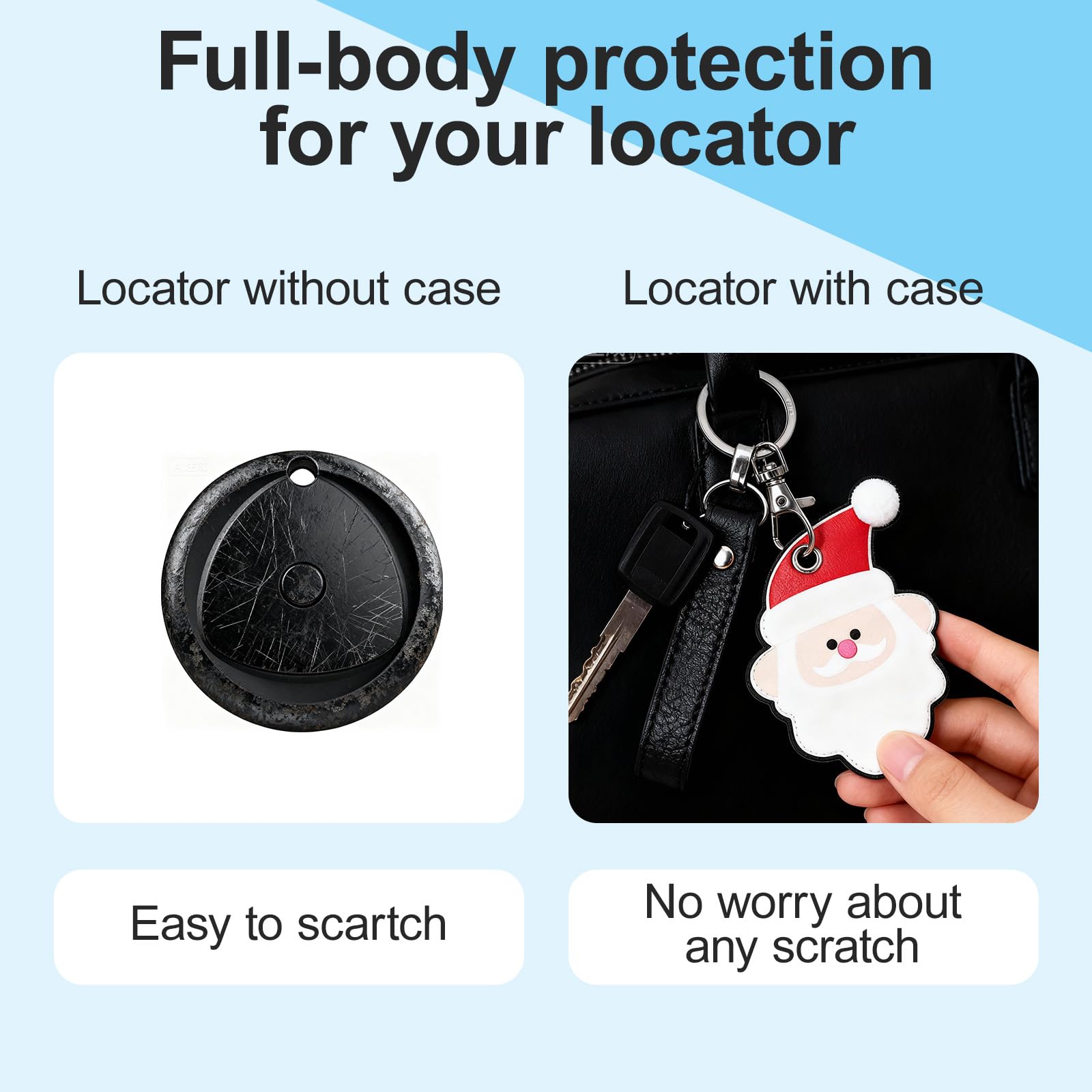 Targhette Bluetooth per tracciare bagagli compatibili con Apple Find My (solo iOS, non per Android), cercatore chiavi e localizzatore oggetti per portafoglio, zaino