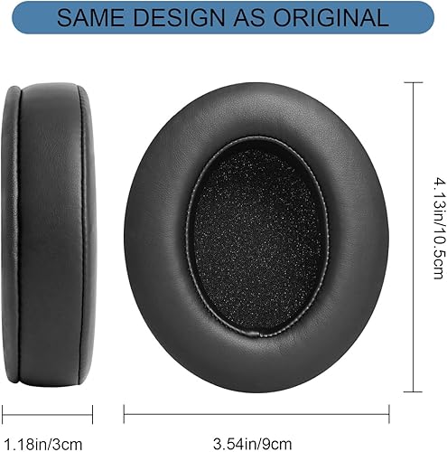 Miniatura 6 de GVOEARS Almohadillas de repuesto para HyperX CloudAlpha, Audio Technica M50XM40X, Turtle Beach Stealth, almohadillas para los oídos también se