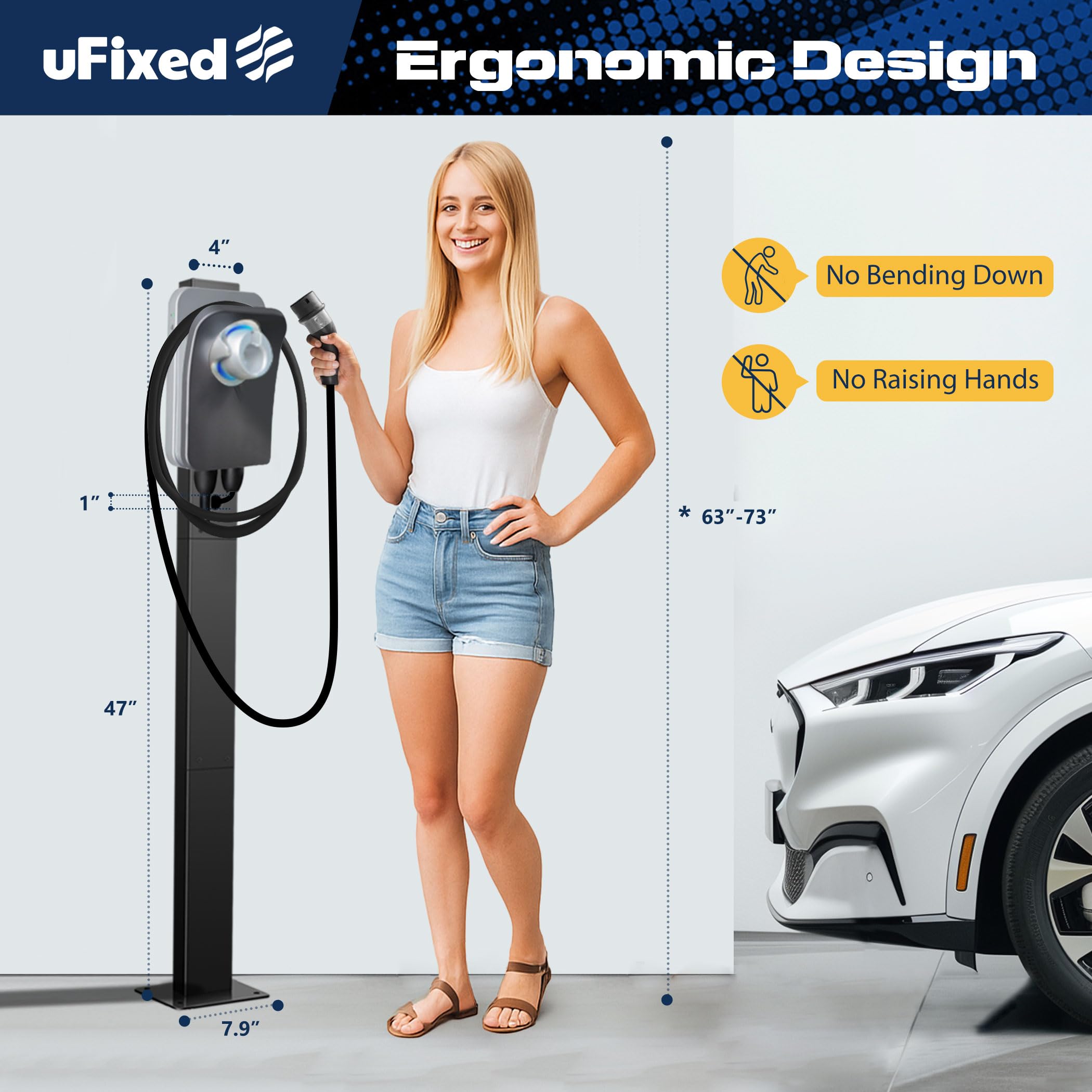 Wallbox stojak do EV Charger Wallbox 11 kW Tesla stacja ładująca, kolumna ładująca do EV Charger Wallbox 22 kW Tesla kolumna ładująca