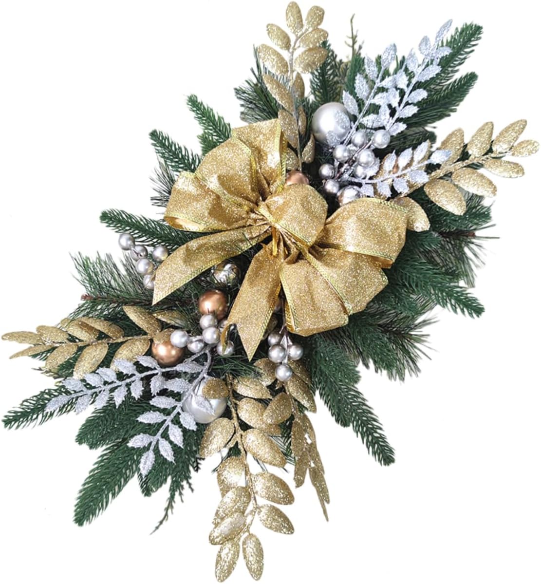 Xmas Stair Railing Swag Christmas Teardrop Garland Hanging Ornament