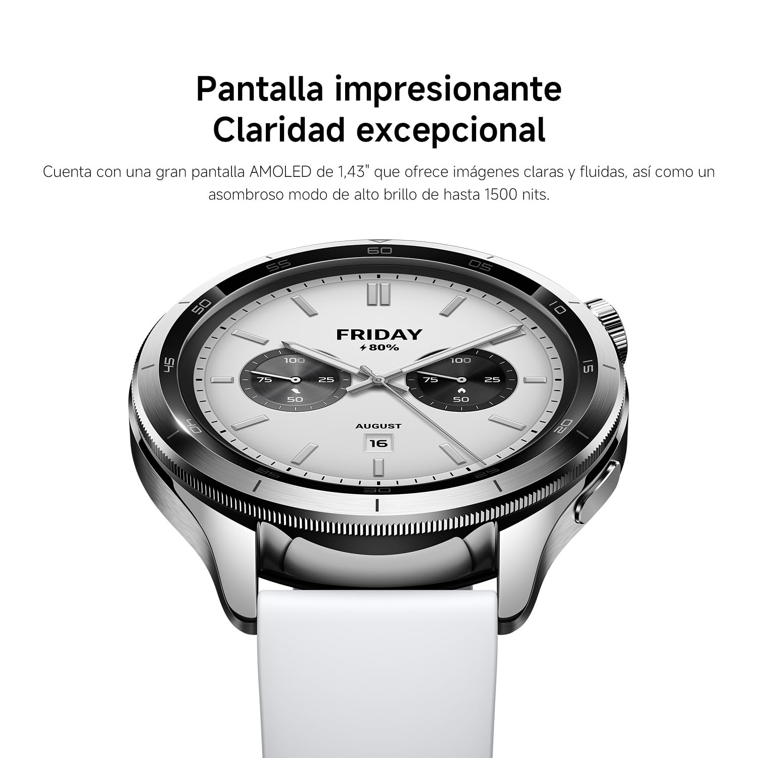 XIAOMI Watch S4, Versión Bluetooth, Modo Deportivo Profesional avanzado, Bisel de Cambio rápido 2.0, Pantalla AMOLED 1.43 Pulgadas Circular, Monitor Frecuencia Cardíaca y Sueño, Negro