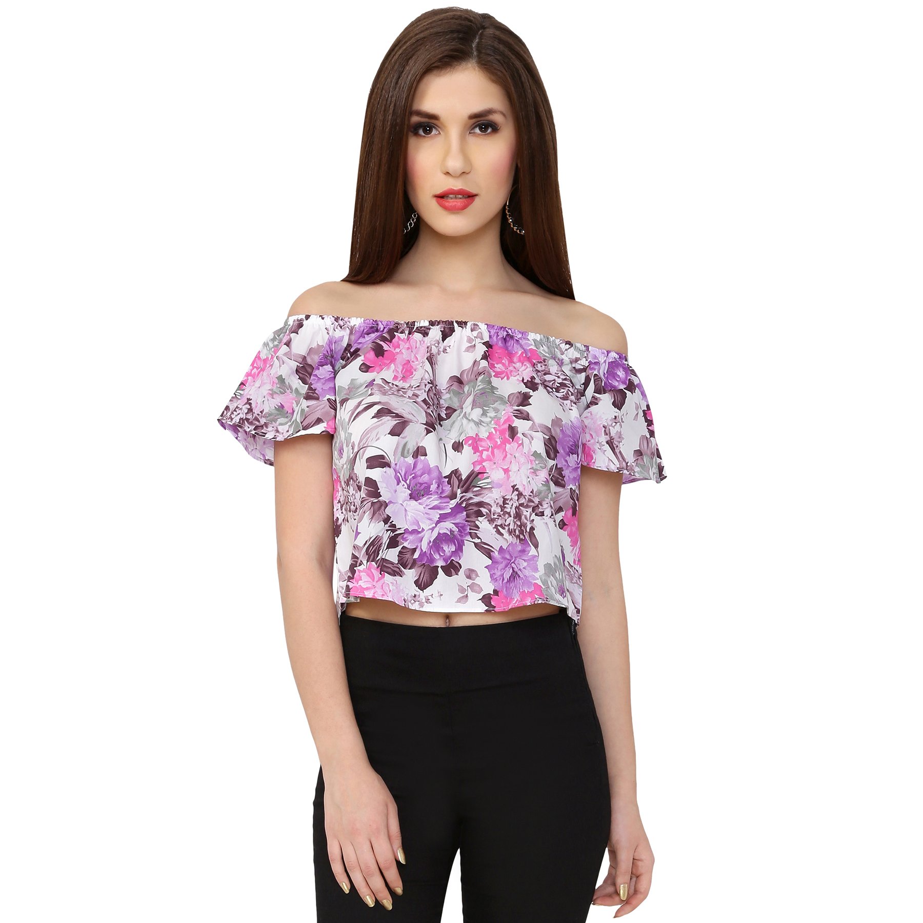 Style Fiesta Women's Floral Crop Top