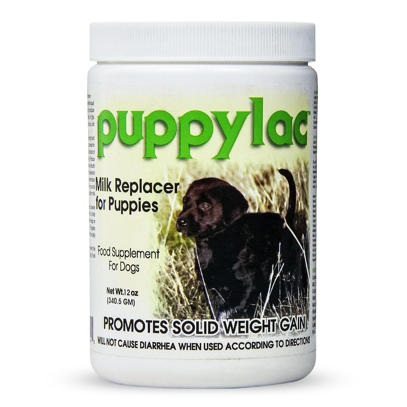Balance Puppylac Milk Replacement for Puppies and Dogs - Supplement Powder for Newborn and Weaning Dogs - Supports Hleathy Weight Gain - Gentle on Stomach - AAFCO Growth Formula - Made in USA - 12oz