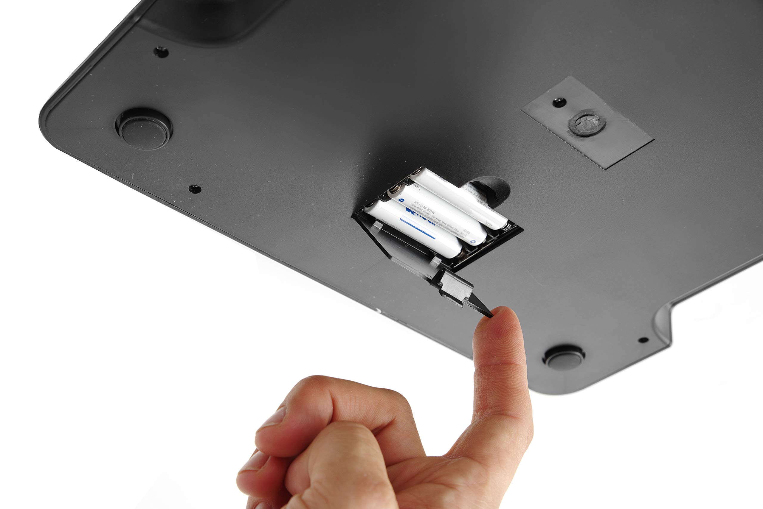 HENDI Digitale Küchenwaage, für max 15 kg, Präzision auf bis zu 1g, mit LCD-Display, Touch-Bedienung, Tara-Funktion, Haushaltwaage, Digitalwaage, 266x269x(H)34mm, Edelstahl, HIPS-Kunststoff