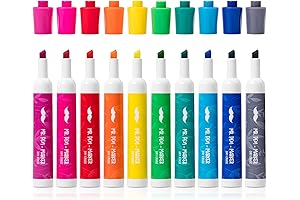 Dry Erase Marker Low Odor; Vibrant Yellow EXPO Chisel Tip Marker; Pack of 10