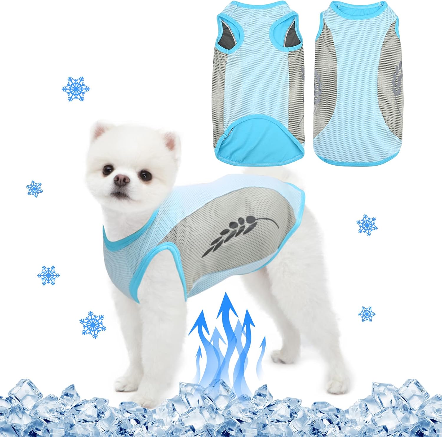 Dog Cooling Vest,Dog Cooling Jacket,Breathable Mesh Ice Vest for Dog