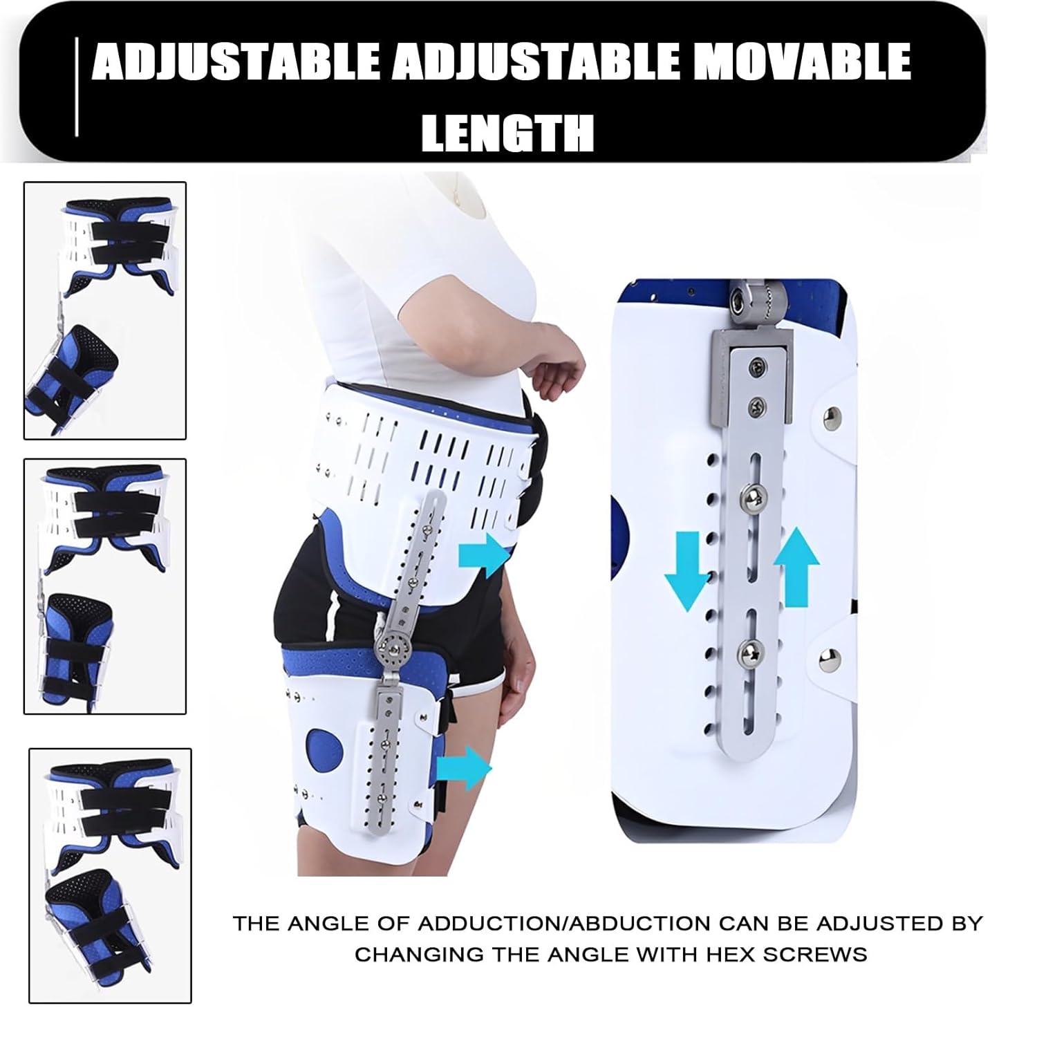 ヒンジ付き調節可能な股関節リリーフ股関節屈筋ブレースサポートスタビライザー通気性保護固定装置装具調節可能な仙腸関節サポートスタビライ