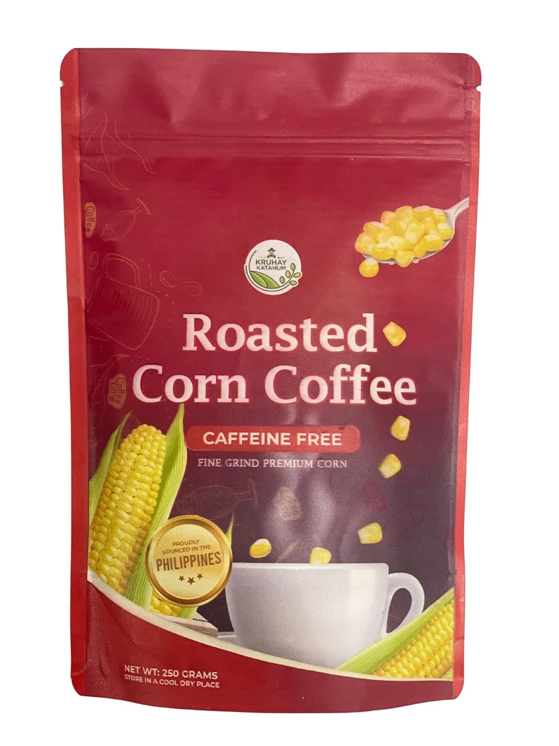 Roasted Corn Coffee Fine Grind Premium Corn Coffee 250g Perfect Coffee