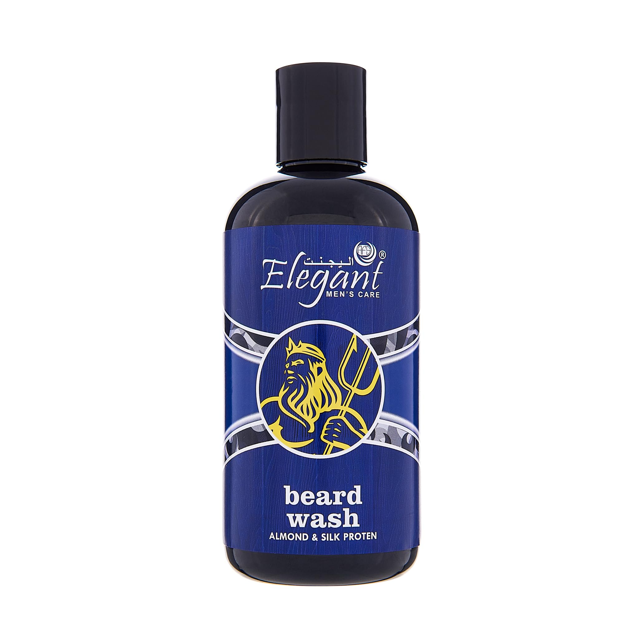 Elegant Beard Wash with Almond and Silk protein – 250ML – For shiny and shaped beards | Deep conditioning | Softens, Moisturizers, & Strengthens Beard Growth, 8.45 oz
