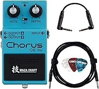 Vista 15 de Boss CH-1 Super Chorus - Paquete con fuente de alimentación Gearlux, cable de instrumento, cable de conexión y púas