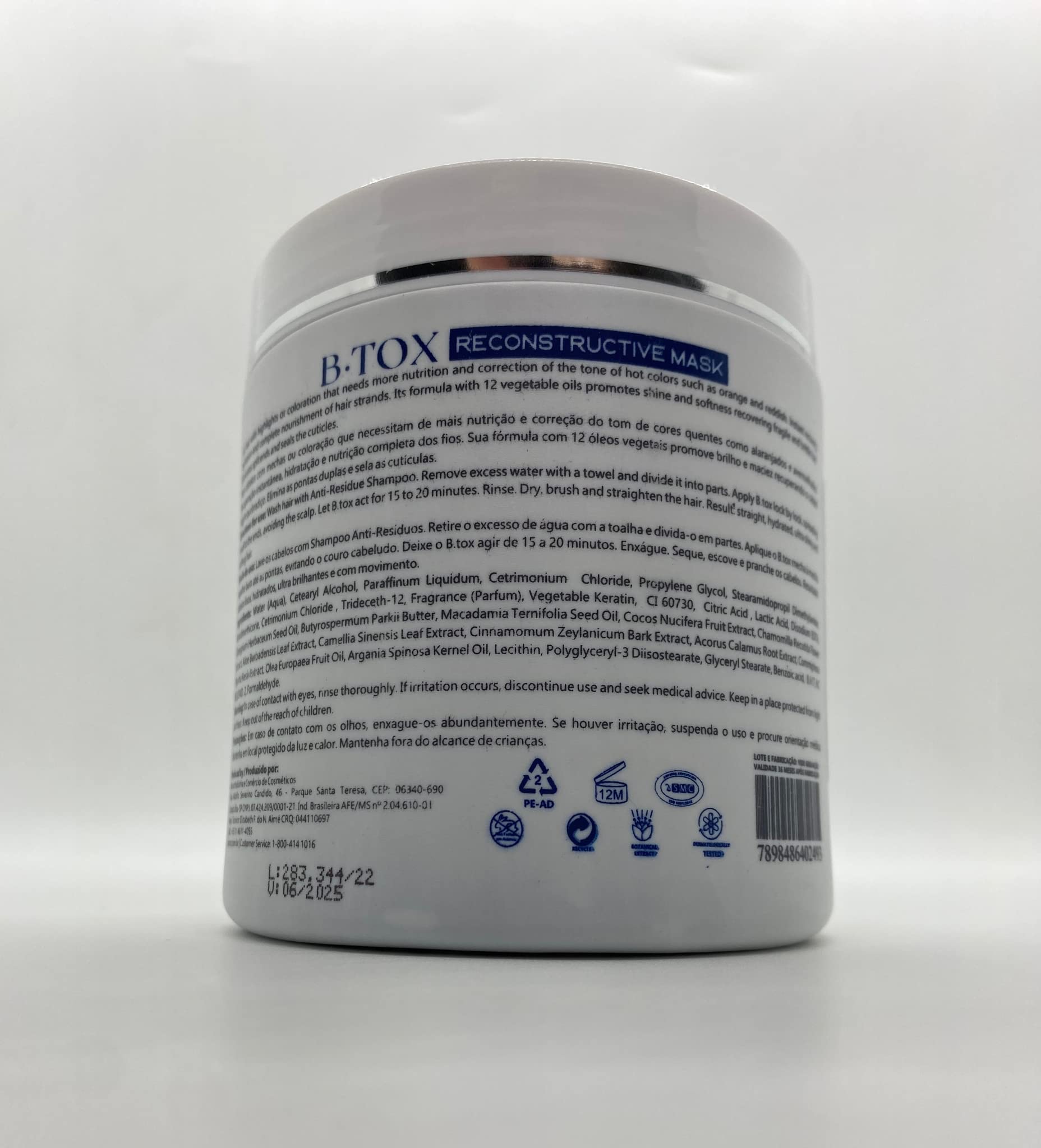 MASCARILLA CAPILAR RECONSTRUCTORA PLATINUM HAIR 500ML