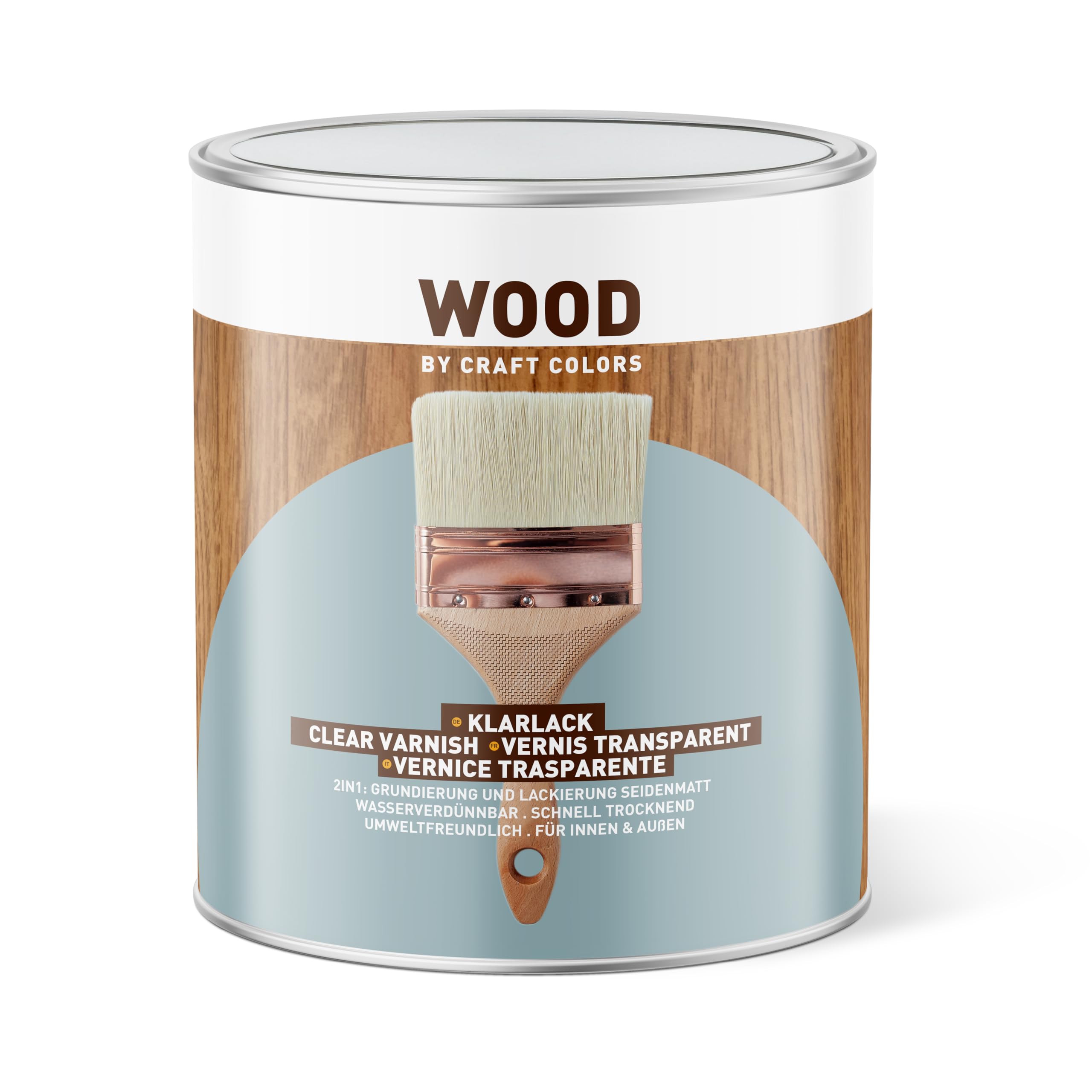 Vernice Acrilica Protettiva Satinato Trasparente All'acqua 2,5 LT - Foto 7