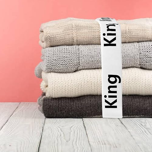 Miniatura 6 de Juego de 8 piezas de sábanas organizadoras de sábanas, bandas organizadoras, organización de armario, tamaño King, individual, matrimonial, queen,