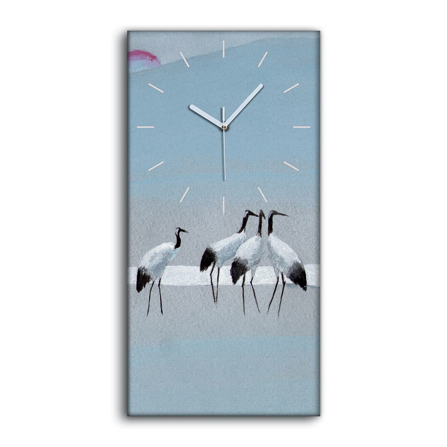 Horloge sur Toile Décoration Chambre et Salon Moderne Oiseau Coloray