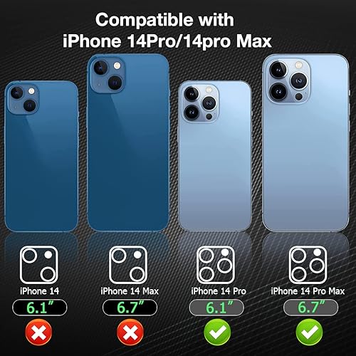 Miniatura 2 de OuYteu Paquete de 3 películas coloridas para lente de cámara 9H, diseñadas para iPhone 13 Pro Max, protector de lente de cámara diseñado para iPhone