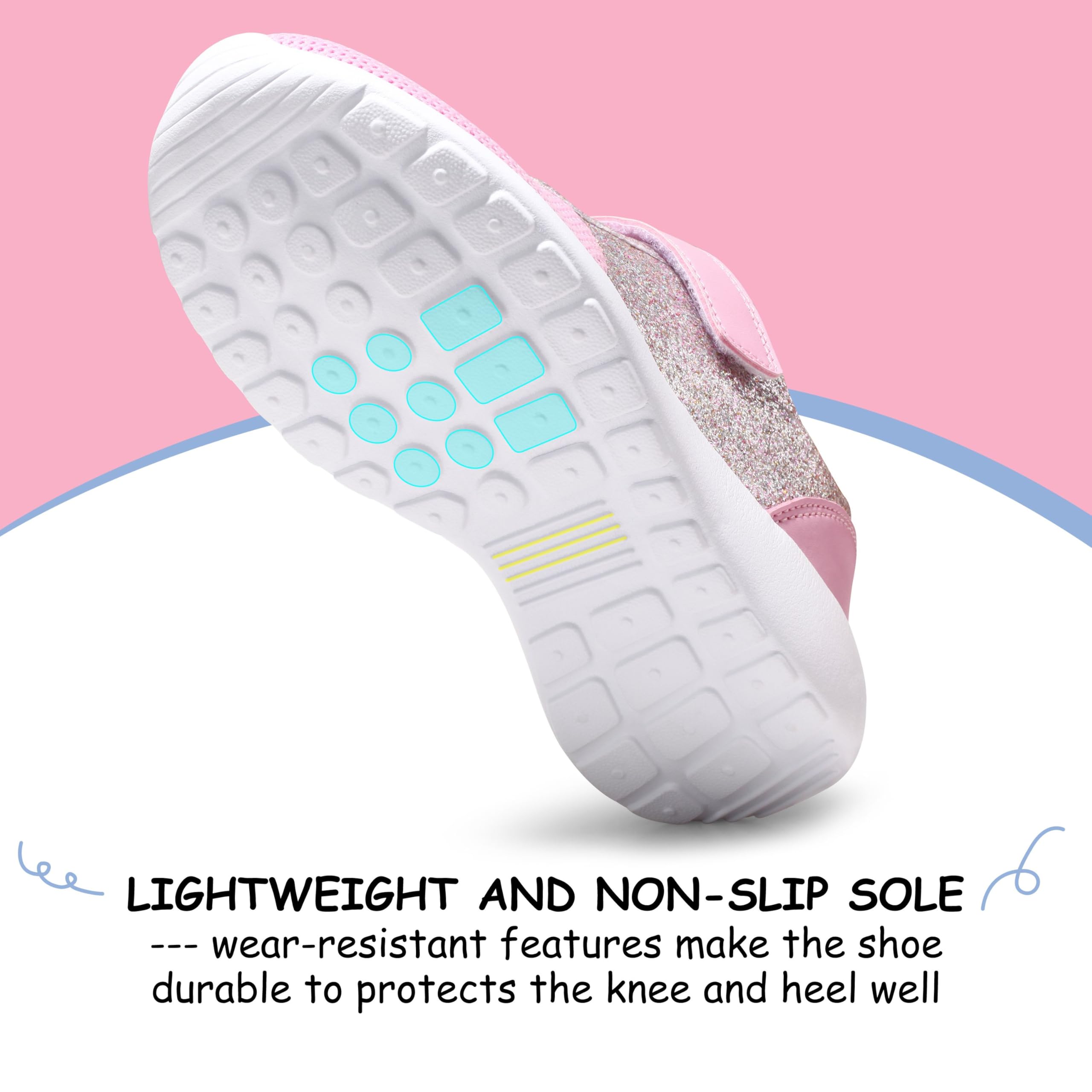 Harvest Land Zapatillas Niñas Deporte Transpirables Corre Ligero Antideslizante Tenis